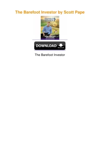 The Barefoot Investor by Scott Pape
