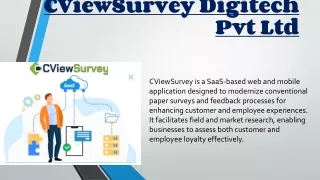 CViewSurvey Digitech Pvt Ltd