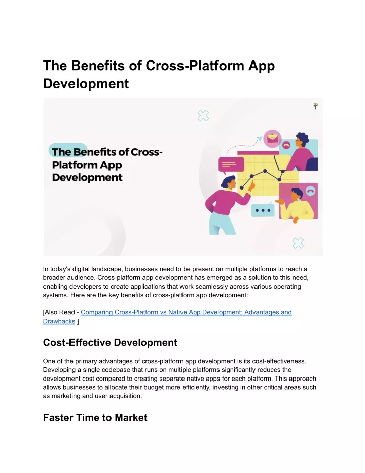 the benefits of cross platform app development