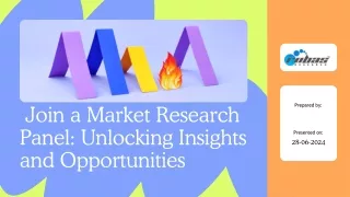 Join a Market Research Panel Unlocking Insights and Opportunities