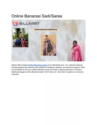 Online Banarasi Sadi_Saree
