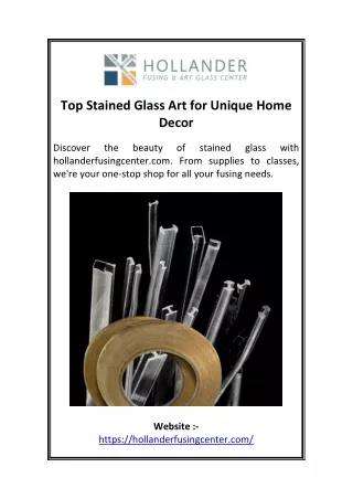 Top Stained Glass Art for Unique Home Decor