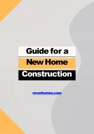 New Home Construction