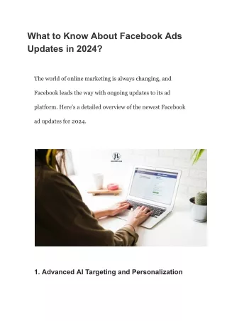 What to Know About Facebook Ads Updates in 2024