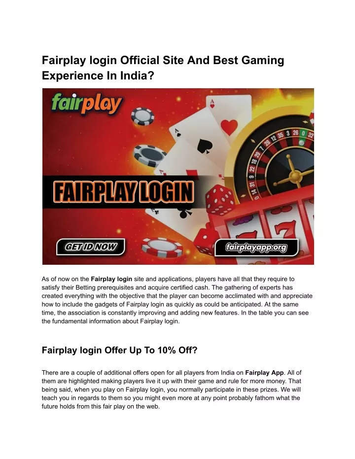 fairplay 24 register