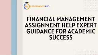 Financial Management Assignment Help Expert Guidance for Academic Success