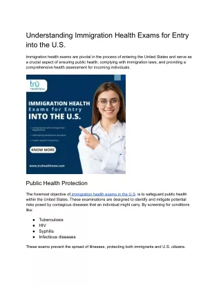 Understanding Immigration Health Exams for Entry into the U.S.