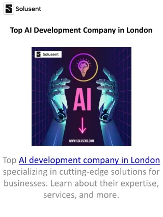 Top AI Development Company in London, UK