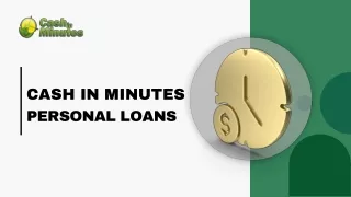 Get Best Personal Loans at Cash in Minutes