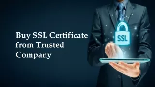 Buy SSL Certificate from Trusted Company