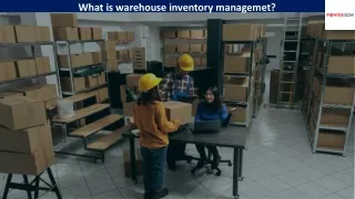 What is warehouse inventory management?