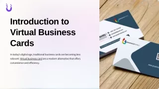 introduction to virtual business cards
