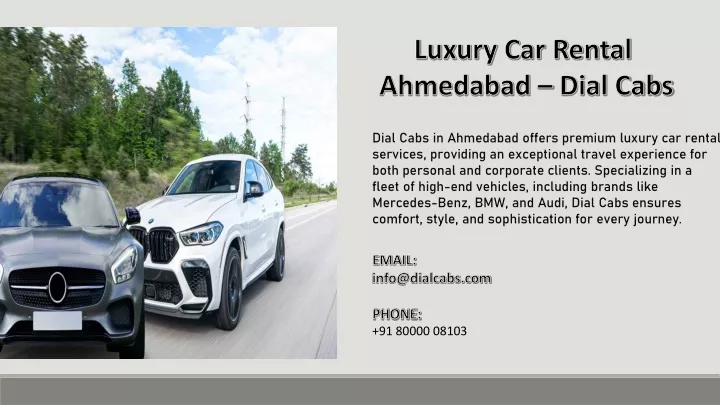 luxury car rental ahmedabad dial cabs