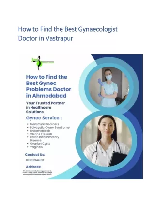 How To Find Best Gynaecologist Doctor In Ahmedabad