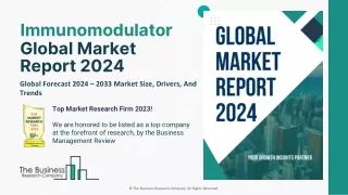 Immunomodulator Market Growth, Size, Share, Industry Analysis 2033