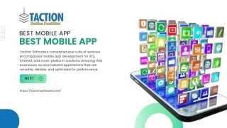 Best Mobile App Development Company in India, Noida  Taction Software