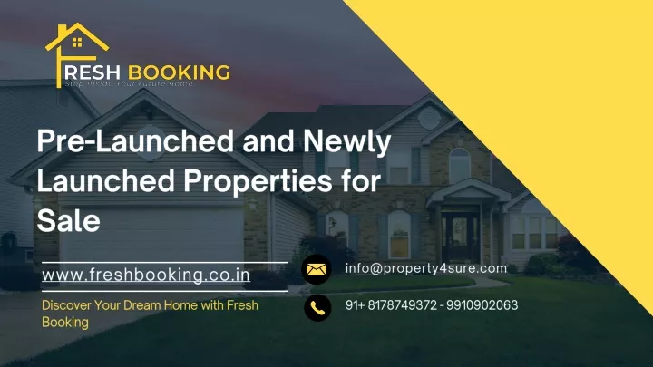 pre launched and newly launched properties