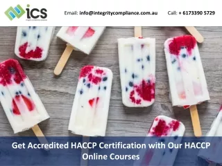 Get Accredited HACCP Certification with Our HACCP Online Courses