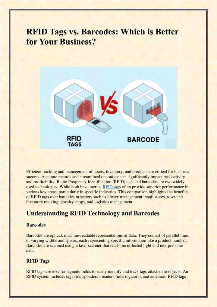 rfid tags vs barcodes which is better for your