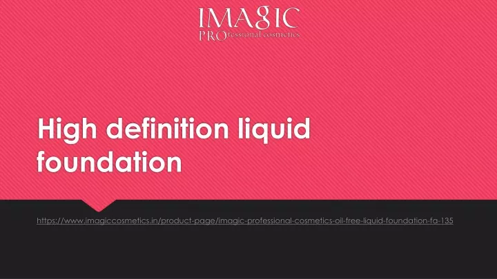 high definition liquid foundation