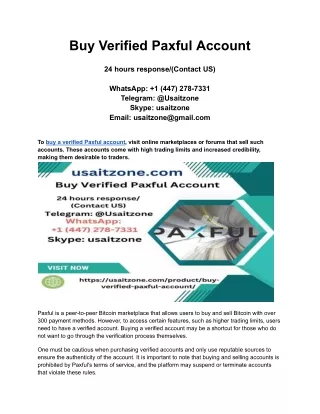 Buy Verified Paxful Account