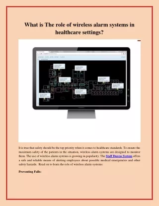 What is The role of wireless alarm systems in healthcare settings