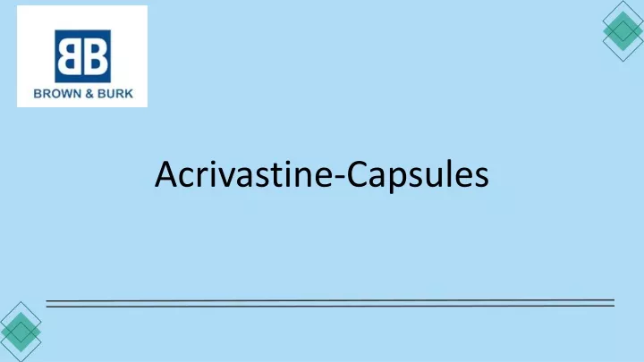 acrivastine capsules