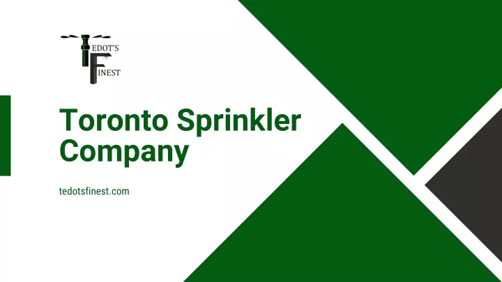 toronto sprinkler company