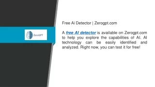 Free Ai Detector  Zerogpt.com