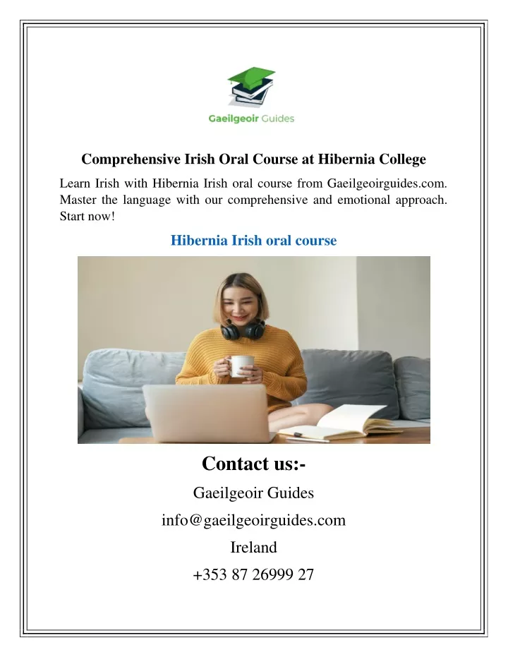 comprehensive irish oral course at hibernia