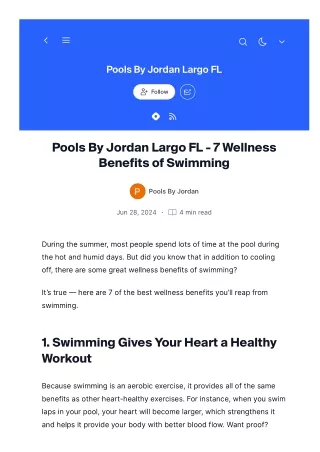 pools by jordan largo fl