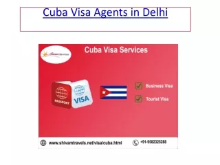 Cuba visa consultants in delhi