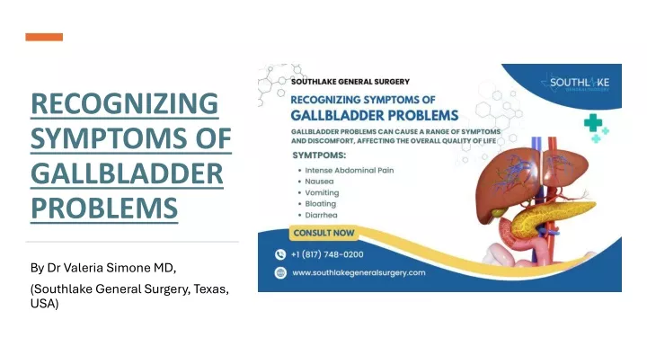 recognizing symptoms of gallbladder problems