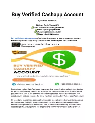 Buy Verified Cashapp Account