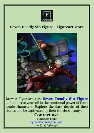 Seven Deadly Sin Figure  Figureart.store