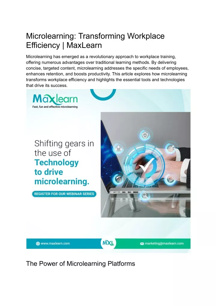 microlearning transforming workplace efficiency