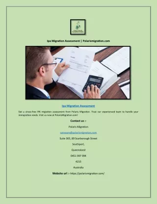 Ipa Migration Assessment | Polarismigration.com