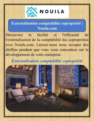 Externalisation comptabilité copropriété  Nouila.com