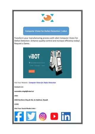 computer vision for defect detection viact