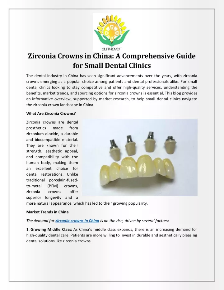 zirconia crowns in china a comprehensive guide