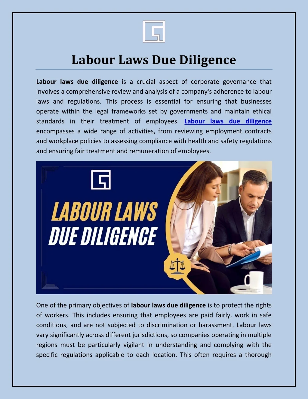 PPT - Labour Laws Due Diligence PowerPoint Presentation, free download ...