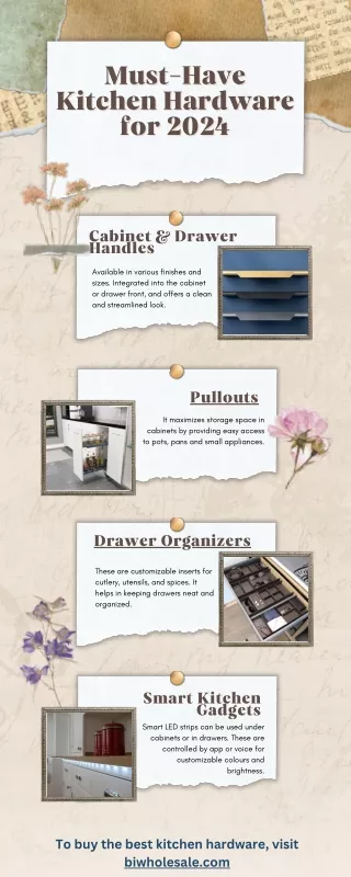 Must-have kitchen hardware for 2024