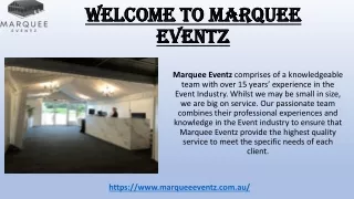 Elegant 15m Framed Marquee for Hire at Marquee Eventz