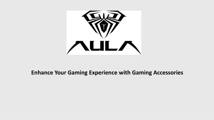 enhance your gaming experience with gaming accessories