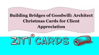 building bridges of goodwill architect christmas