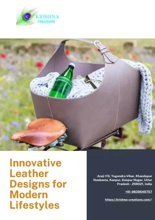 Innovative Leather Designs for Modern Lifestyles