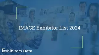 IMAGE Exhibitor List 2024