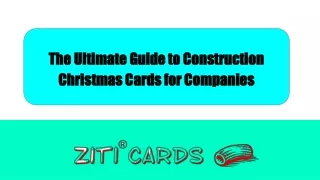 The Ultimate Guide to Construction Christmas Cards for Companies