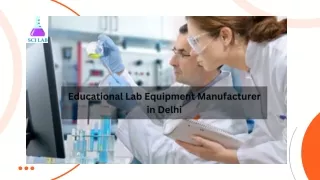 Educational Lab Equipment Manufacturer in Delhi