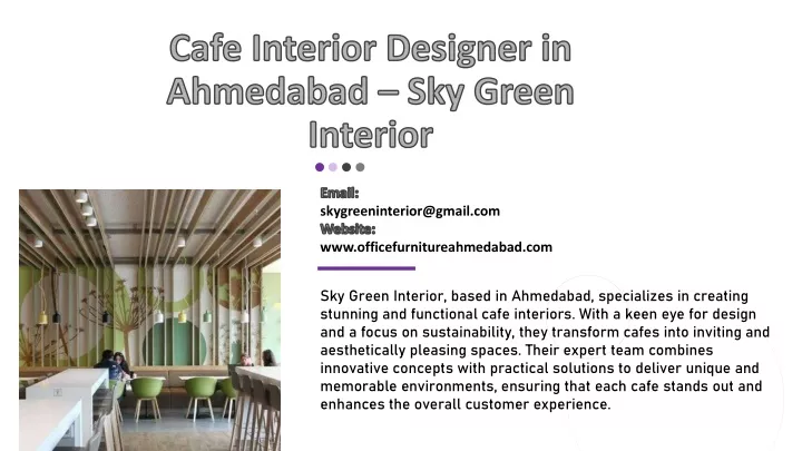 cafe interior designer in ahmedabad sky green interior